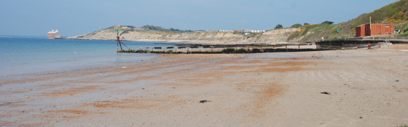 Panorama showing Brambles Chine Holidays, IOW