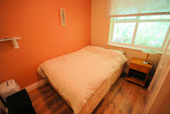 Holiday chalet with decked balcony